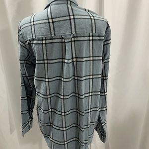 pacsun light blue flannel